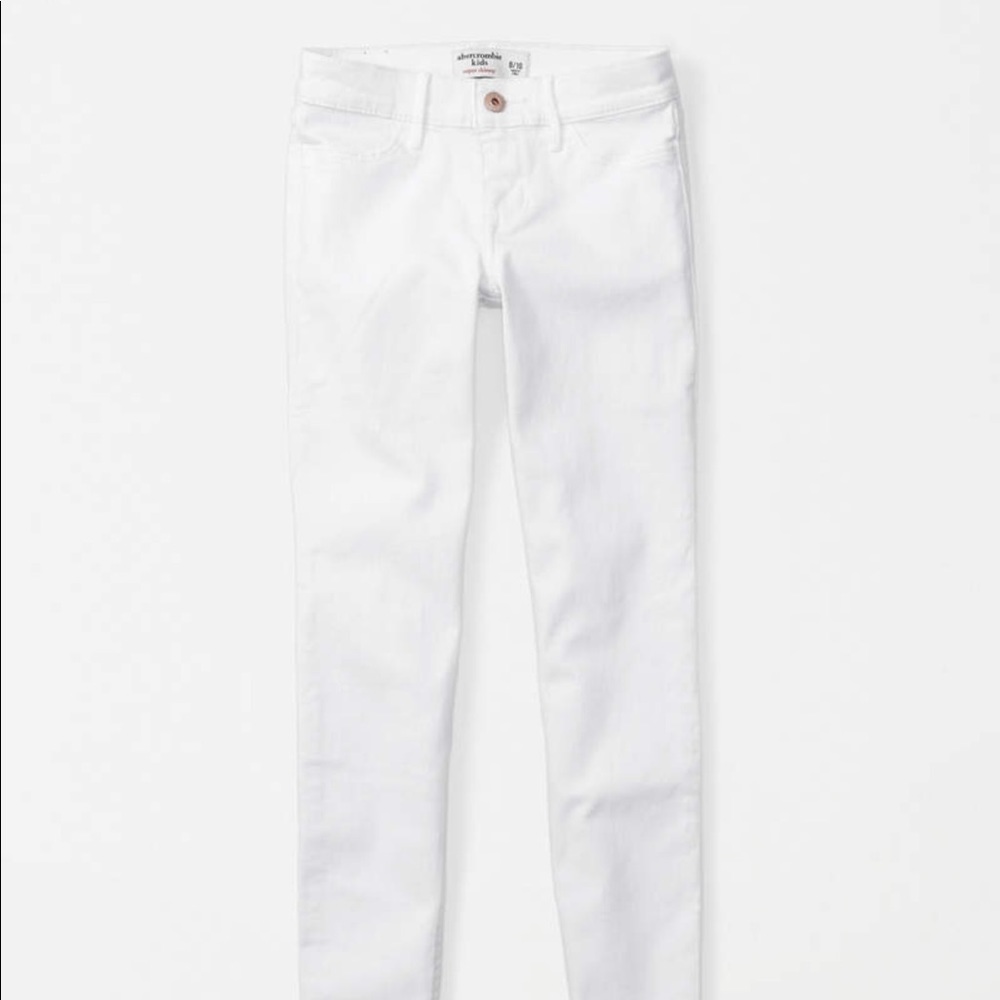 abercrombie white kid's jeans